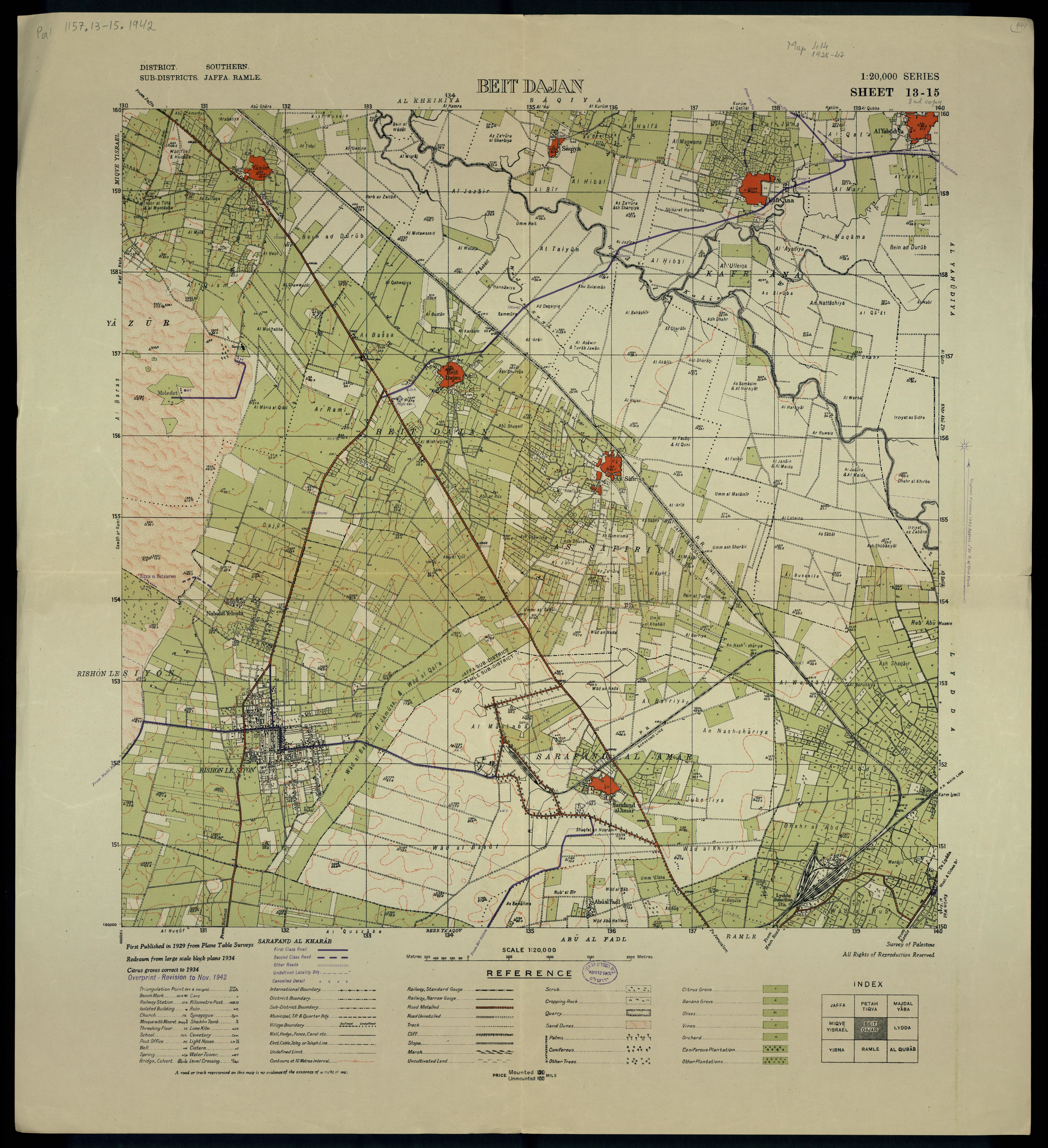 خريطة ساقية 1942